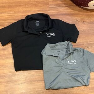VITAS Healthcare Black and Gray Polo Shirts